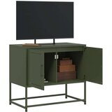 vidaXL TV omarica olivno zelena 68,5x39x60,5 cm jeklo | Shoptok.si