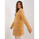 Fashion Hunters Camel sweater with patterns Cene