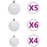  Umjetno božićno drvce LED sa setom kuglica 150 cm 380 grana | shoptok.hr