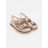 GOODIN Gold sandals with gold elements | Shoptok.si