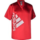 PrideShop Kickboks majica V ovratnik Adidas - kb110 - Rdeča/bela , 140 | Shoptok.si