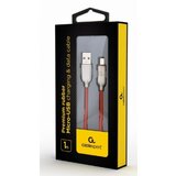 Gembird CC USB2R AMmBM 1M R Premium rubber Micro USB charging and data cable, 1m, red Cene