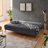 Time ZOFA S POSTELJNO FUNKCIJO, temno siva tekstil | Shoptok.si
