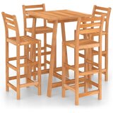  5-dijelni vrtni barski set od masivnog bagremovog drva | shoptok.hr