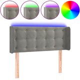 LED uzglavlje svjetlosivo 93x16x78/88 cm baršunasto | shoptok.hr