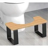 WC stolček iz lesa in kovine