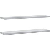 Maison Chic 2 kosi Stenske Police - Viseče police 100x23,5x3 cm srebrna nerjaveče jeklo, (21758713) | Shoptok.si