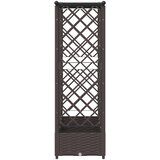  Povišeni krevet s mrežom i krovom Smeđa 203 x 40 x 123 cm PP | shoptok.hr