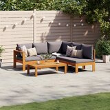 vidaXL 4-dijelni set vrtnih sofa s jastucima masivno bagremovo drvo Cijene
