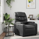 Maison Chic Naslanjač - Relax naslanjač črno umetno usnje, (22061459) | Shoptok.si