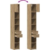 vidaXL tanki ormar od umjetničkog hrasta 30x42.5x225 cm | shoptok.hr