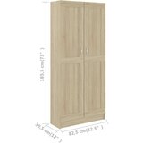 Ormarić za knjige boja hrasta sonome 82,5x30,5x185,5 cm iverica | shoptok.hr