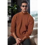 Dewberry 18701 Turtleneck Mens Knitwear-CINNAMON | shoptok.hr