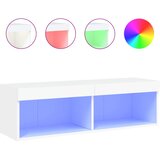 TV ormarić s LED svjetlima bijeli 80x30x30 cm | shoptok.hr