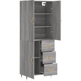  Visoka komoda siva sonome 69,5x34x180 cm od konstruiranog drva | shoptok.hr