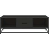 vidaXL Klubska mizica črna 100x57x35 cm inženirski les in kovina | Shoptok.si