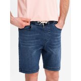Ombre Men's shorts with elastic waistband and wash effect - blue | Eponuda.ba