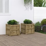 Maison Chic Vrtno cvetlično korito - Cvetlični Lonec 2 kosa impregnirana borovina, (21789202) | Shoptok.si