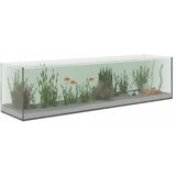 vidaXL Akvarij s shranjevanjem Transparentno 80 x 20 x 20 cm Steklo - - Prozorna - 9.25 - 80 x 20 x 20 cm - 2025- | Shoptok.si