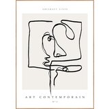 Malerifabrikken Plakat z okvirjem 50x70 cm Art Contemporain – Malerifabrikken Cene