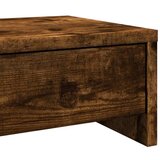 vidaXL Stojalo za zaslon s predali dimljeni hrast 50x27x15 cm inž. les | Shoptok.si