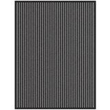 vidaXL Predpražnik črtast črn in siv 90x120 cm | Shoptok.si