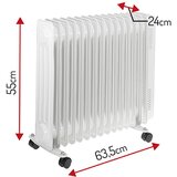  Uljni radijator, AD7819, 15 rebara, 2000W | shoptok.hr