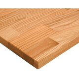 vidaXL Mizna plošča rjava 80x60x2,5 cm trdna hrastovina pravokotna | Shoptok.si