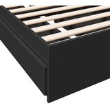  Okvir kreveta s ladicama crni 90 x 190 cm konstruirano drvo | shoptok.hr