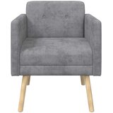  Ukrasna fotelja Svjetlosiva Tkanina od šenila | shoptok.hr