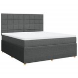 vidaXL Okvir kreveta s oprugama i madrac svjetlosivi 180x200cm tkanina | shoptok.hr