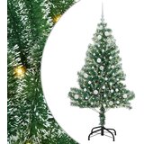  Umjetno Božićno Drvo s Snježnim Flokom i LED Svjetlom 150 cm | shoptok.hr