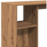 vidaXL Barski stol s policom boja hrasta 124x46x103,5 cm drveni | shoptok.hr