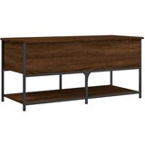 vidaXL Klop za shranjevanje rjavi hrast 100x42,5x47 cm inženirski les | Shoptok.si