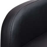  Zložljiv naslanjač črno umetno usnje | Shoptok.si