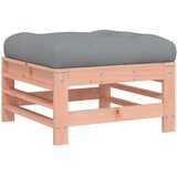The Living Store Vrtni stolček za noge z blazino trdna douglas jelka - Vrtni Stolček Za Noge, (21460180) | Shoptok.si