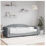 vidaXL Dnevni krevet s madracem svjetlosivi 90 x 190 cm od tkanine | shoptok.hr