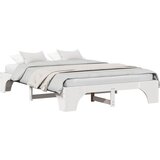 vidaXL Konstrukcija postelje Bela 140 x 200 cm Masivno borovo les, (5000128458) | Shoptok.si