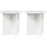  Stalak za biljke 2 pcs Bijela visokog sjaja 40 x 40 x 40 cm | shoptok.hr