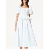 Reserved Haljina puf rukava - krem | shoptok.hr