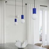 Nice Lamps Tamno plava viseća svjetiljka sa staklenim sjenilom ø 12 cm Orbital – | shoptok.hr