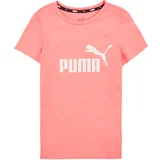 Puma Majice s kratkimi rokavi ESS LOGO TEE G Rožnata