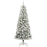  Umjetno božićno drvce s nogom Zelena i bijela 210 cm | Eponuda.com