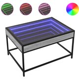 vidaXL Stolić s beskonačnim LED svjetlima boja hrasta 70x50x41 cm Cijene