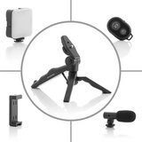 InnovaGoods Komplet za vlogging sa svjetlom, mikrofonom i daljinskim upravljačem plodni 6 dijelovi | shoptok.hr