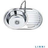 Linni Ugradna sudopera 7750 PF/L Inox ø90 77x55cm Cene