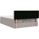  Otomanska postelja z vzmetnico & LEDs taupe 140x190 cm blago, (22053712) | Shoptok.si