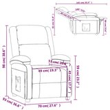  Naslonjač od umjetne kože boja cappuccina - Boja cappuccina 1 | shoptok.hr