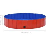  Sklopivi bazen za pse crveni 160 x 30 cm PVC | shoptok.hr