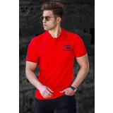 Madmext Red Polo-Collar Men's T-Shirt 5247 Cene